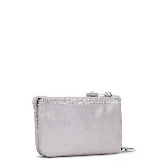 Kipling Creativity Mini Metallic Pouch Keychain Väska Silver | SE 1114WN